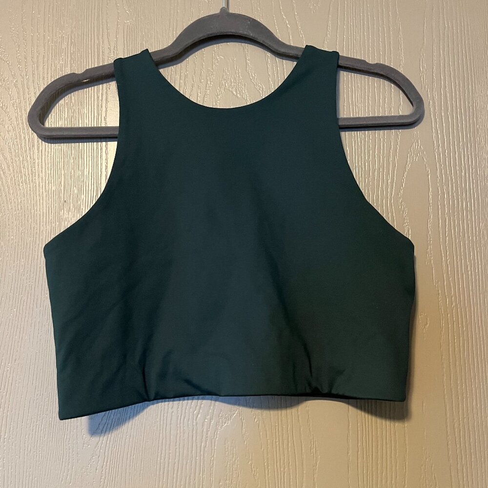 Girlfriend Collective Dark Green Sports Bra